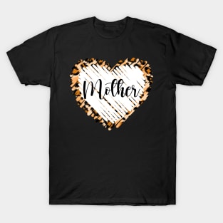 Love Mother Leopard Mother's Day T-Shirt